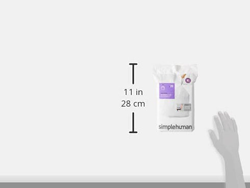 simplehuman Code K 35-45L, White, 20 ct